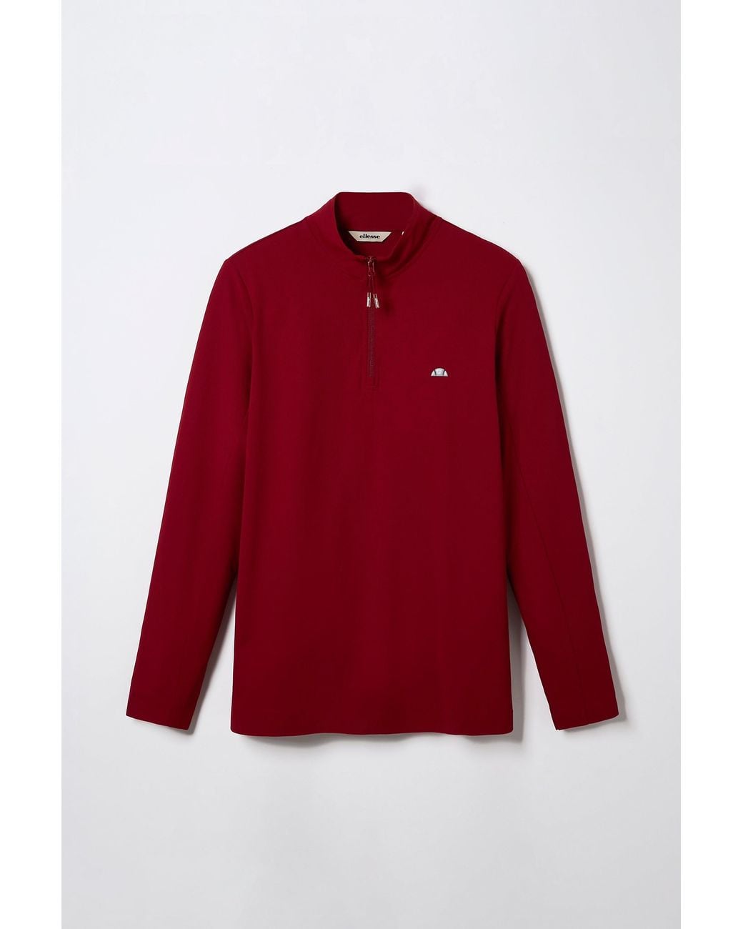 Ellesse Red Edmond 1/4 Zip Top Crimson for men