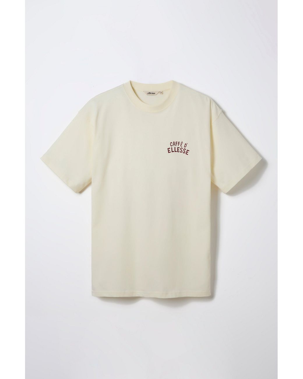Ellesse White Caffe Tee Ecru for men