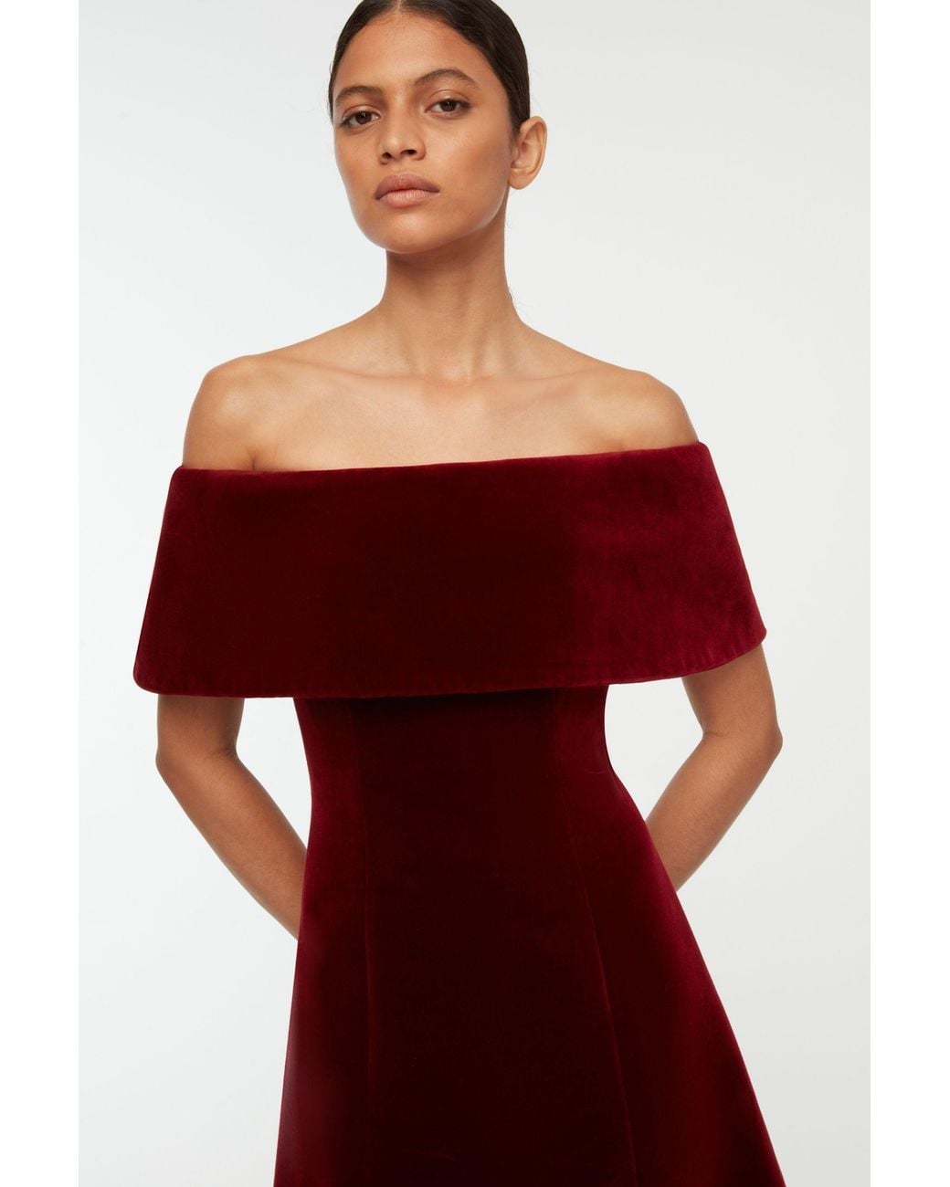 Emilia Wickstead Red Carita Dress