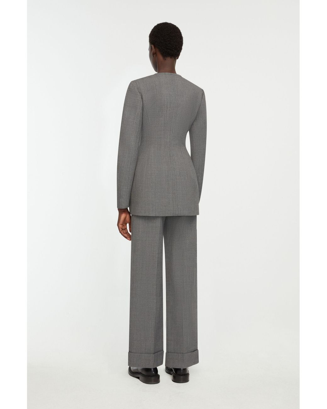 Emilia Wickstead Gray Dalva Jacket