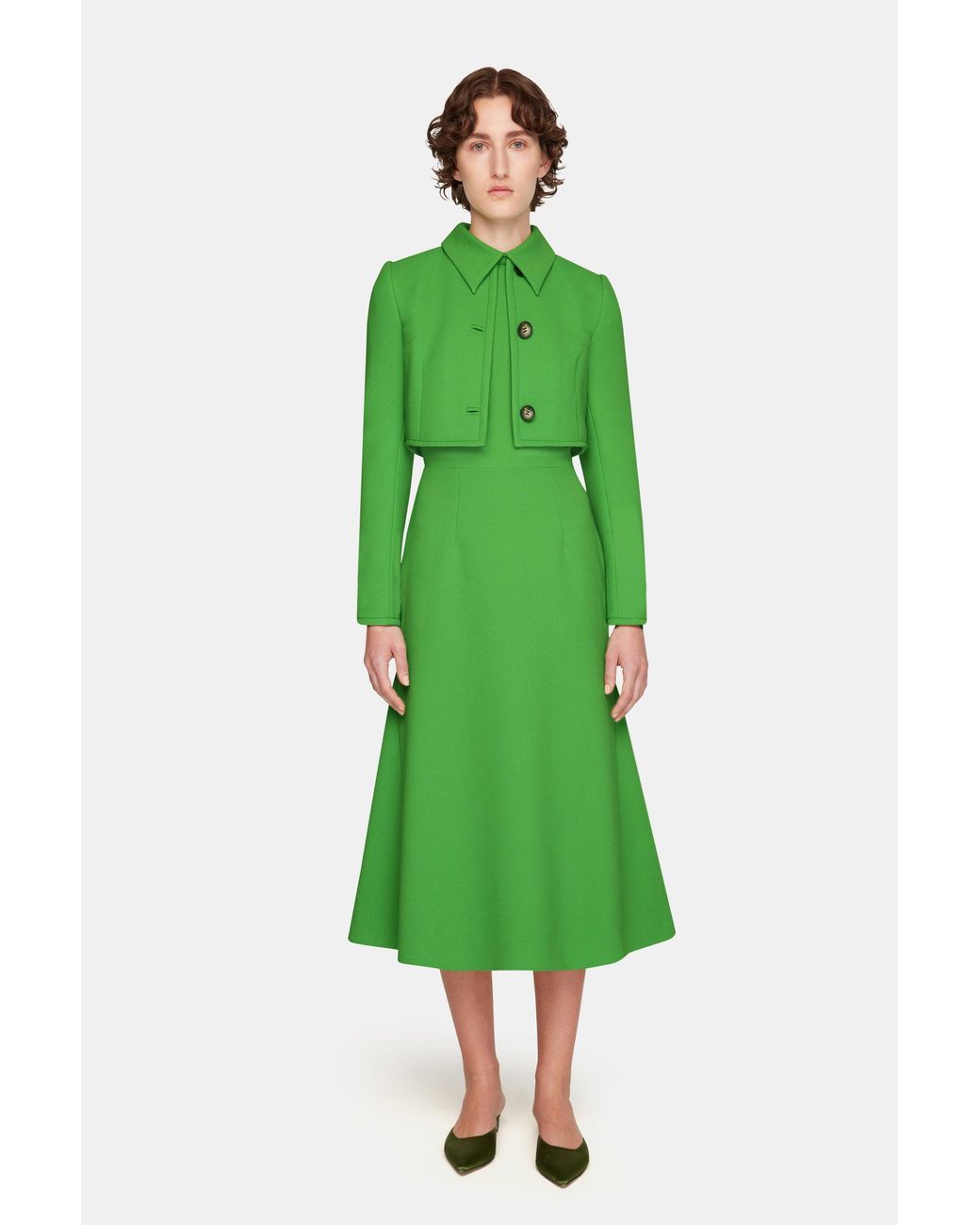 Emilia Wickstead Green Lizette Jacket