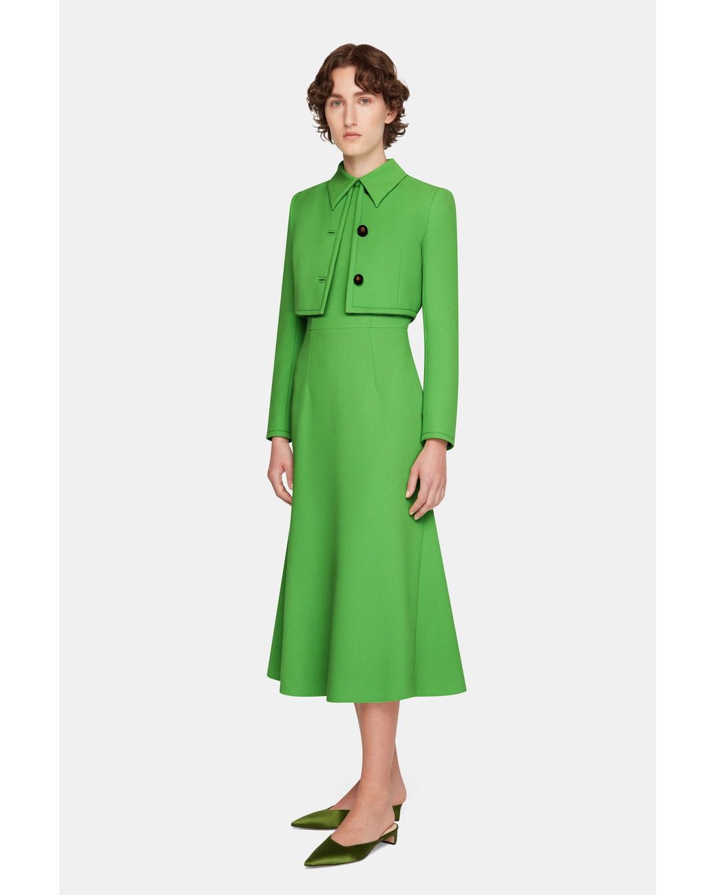 Emilia Wickstead Green Lizette Jacket