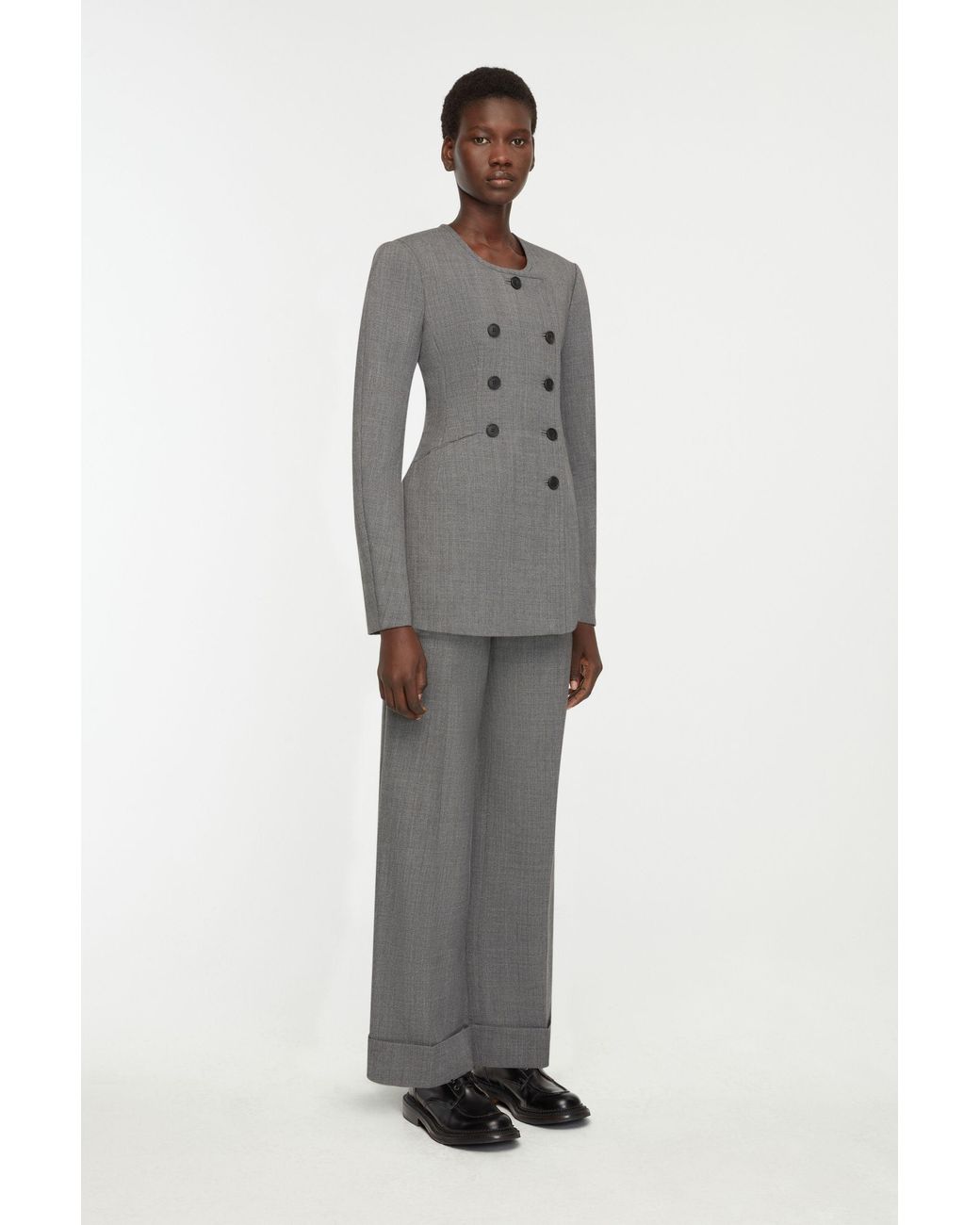 Emilia Wickstead Gray Dalva Jacket