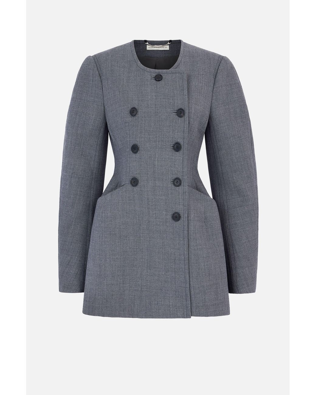 Emilia Wickstead Gray Dalva Jacket