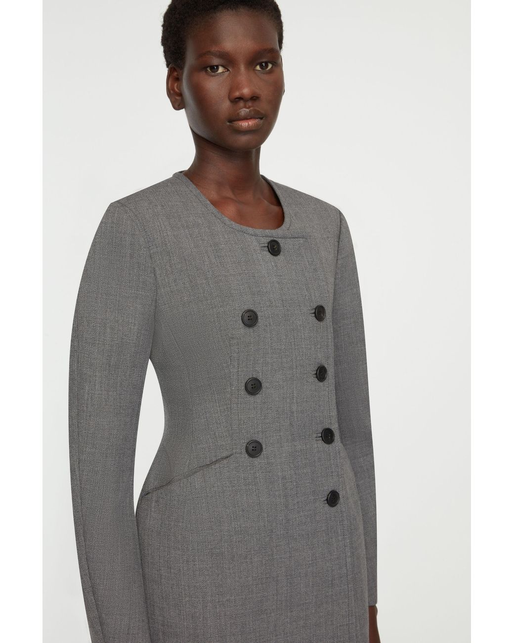 Emilia Wickstead Gray Dalva Jacket