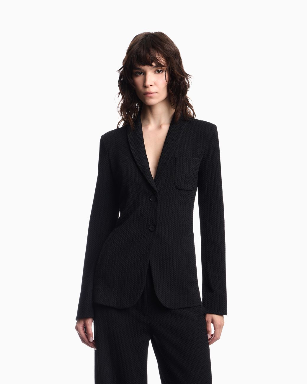 Emporio Armani Blue Unlined Blazer