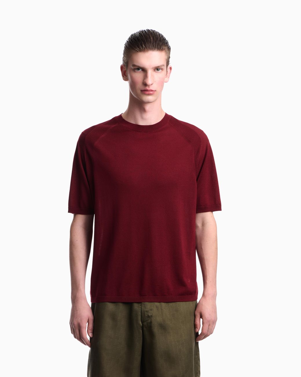 Emporio Armani Red Sweater for men