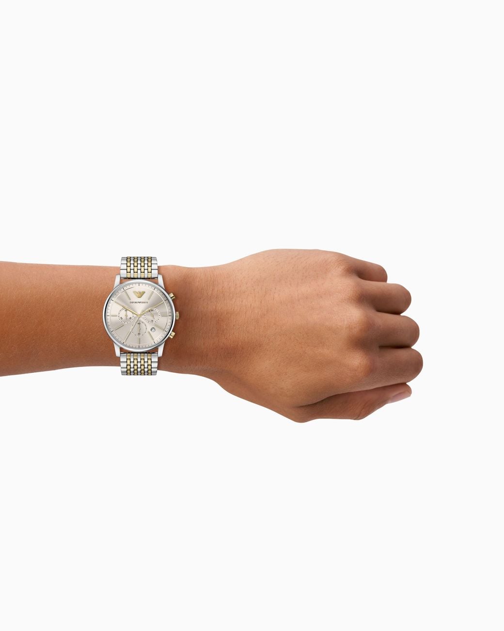 Emporio Armani White Quartz Chronograph Watch for men