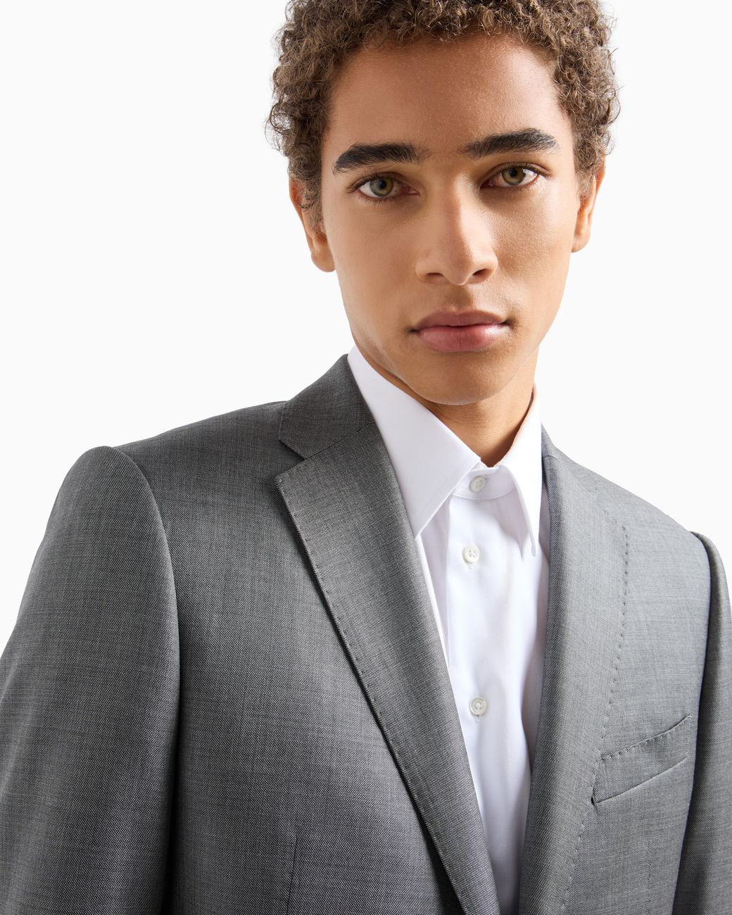 Emporio Armani Gray Single Breasted Suit for men
