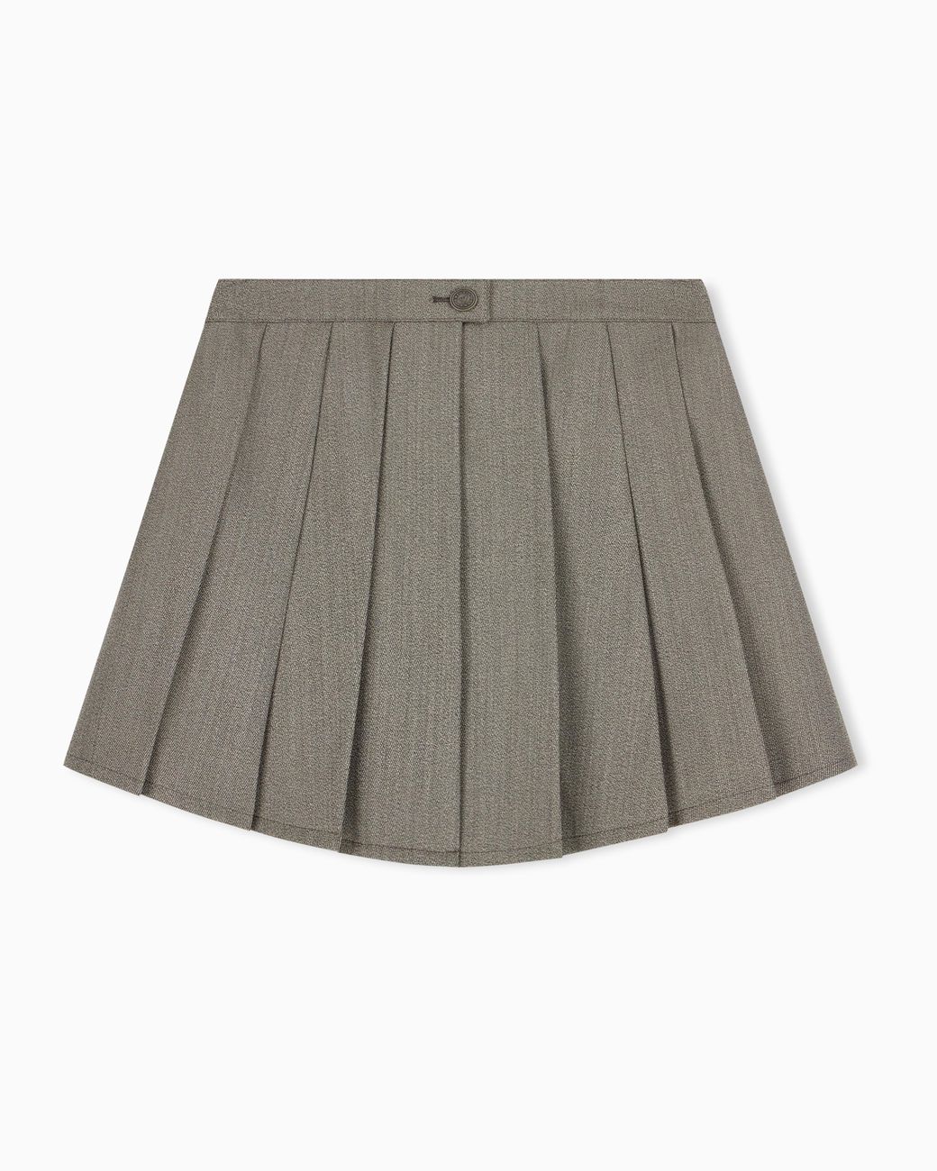 Emporio Armani Gray Pleated Virgin Wool Culottes