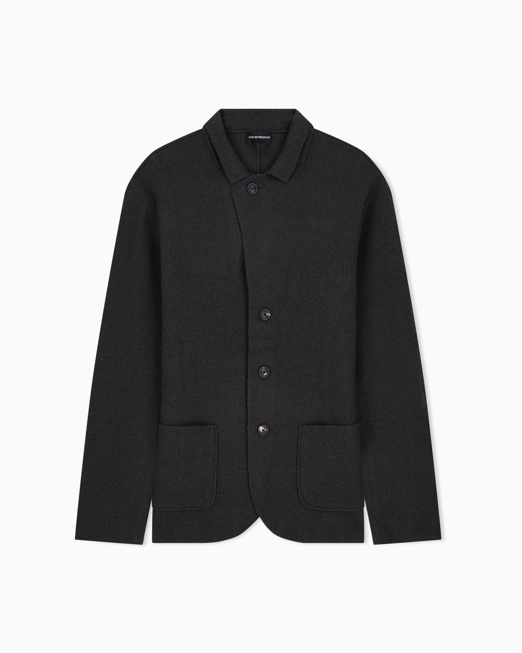 Emporio Armani Black Signature Capsule Collection Boiled Wool Jacket for men