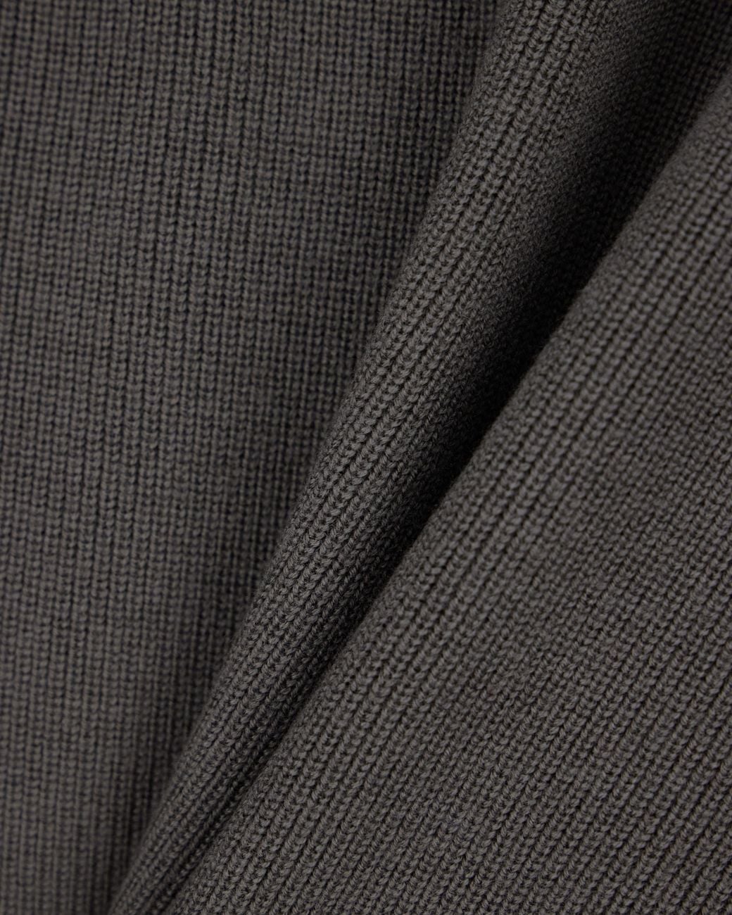 Emporio Armani Gray Half English Rib Virgin Wool Blend Cardigan Hong Kong Capsule Collection Collection for men