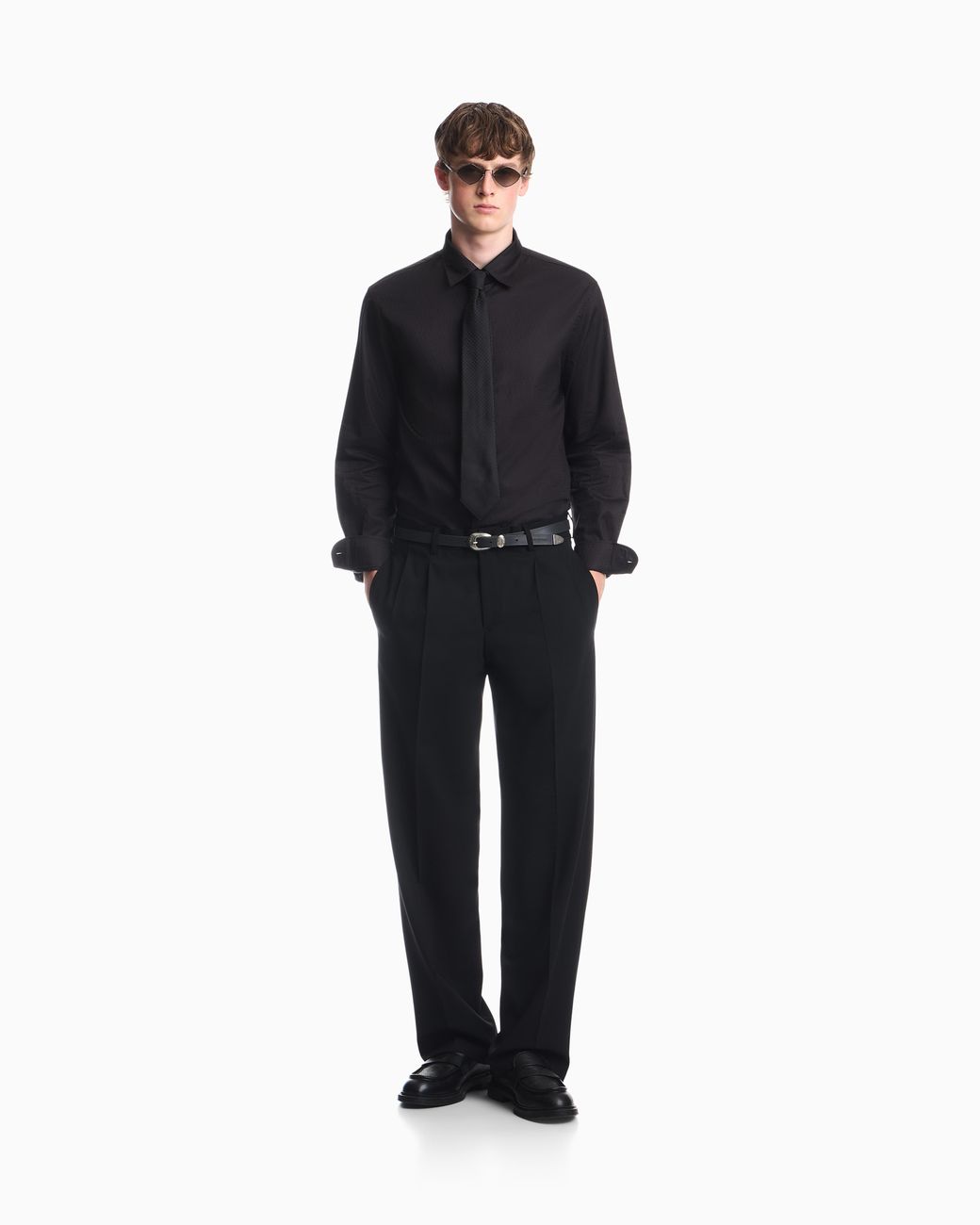 Emporio Armani Blue Regular Fit Shirt for men