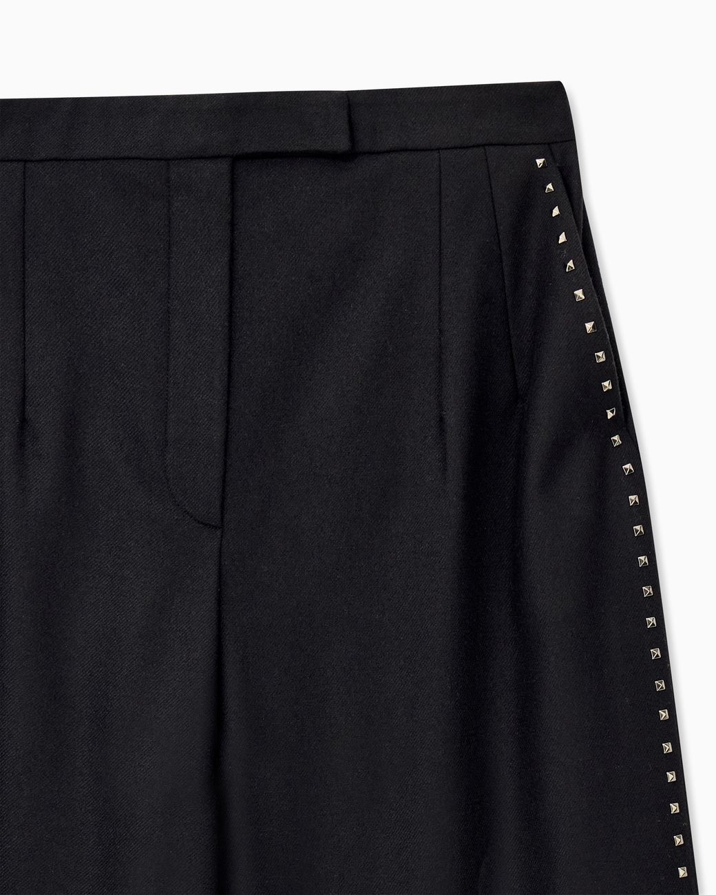 Emporio Armani Blue Wide-Leg Trousers
