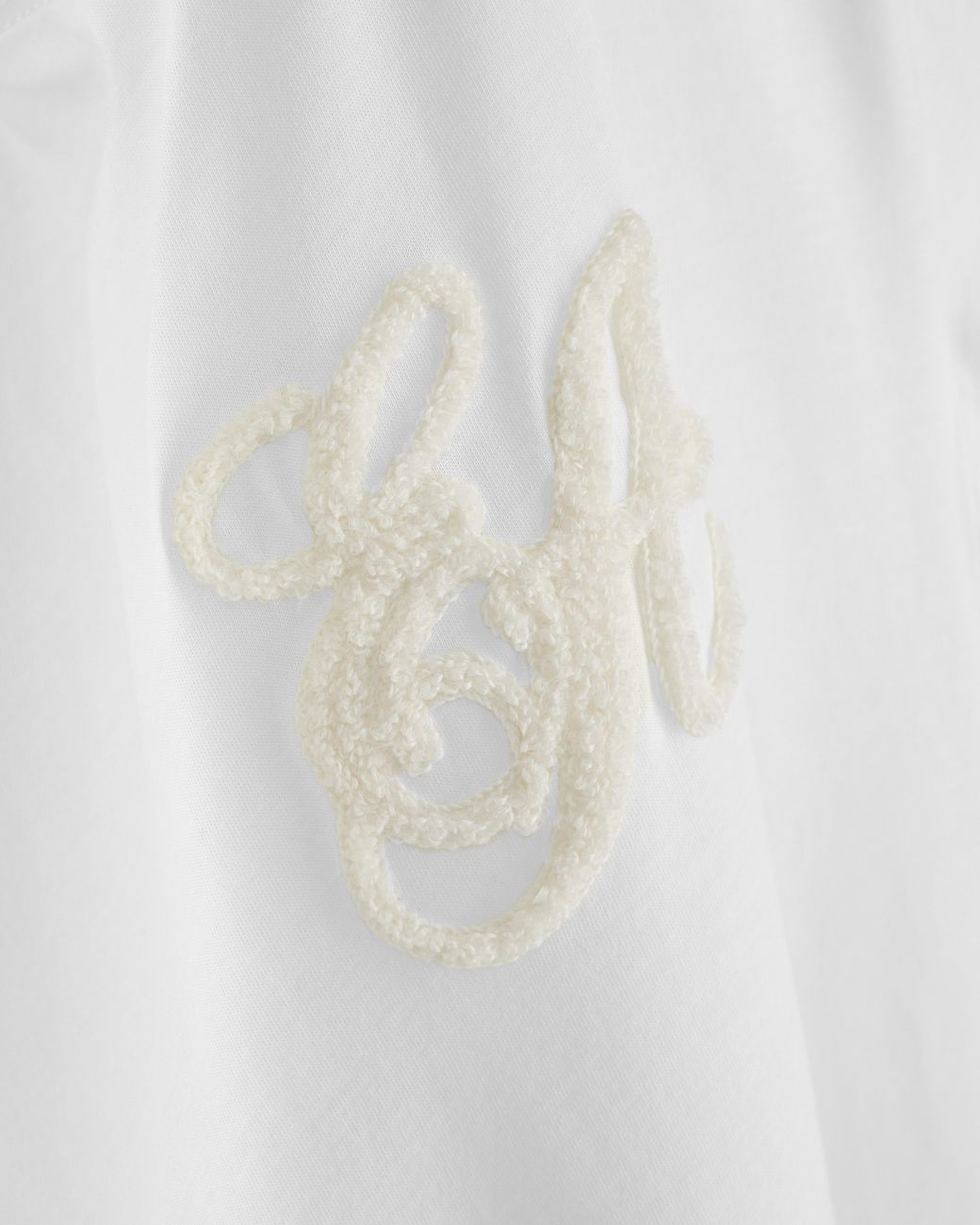 Emporio Armani White Supima Jersey T-Shirt With Signature Capsule Logo Embroidery