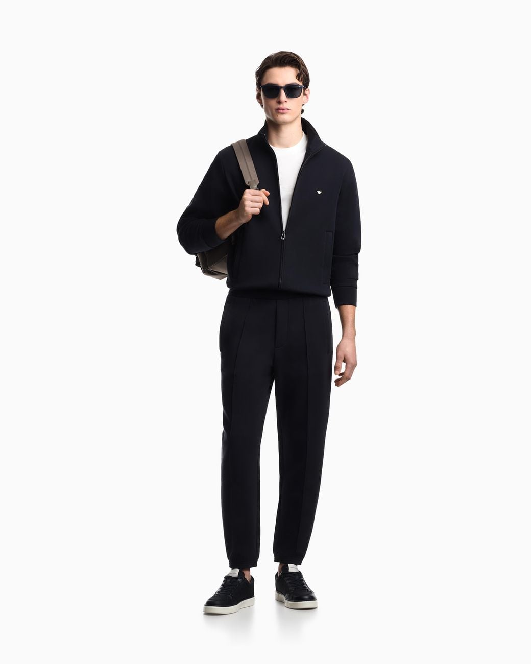 Emporio Armani Blue Full-Zip Sweatshirt for men