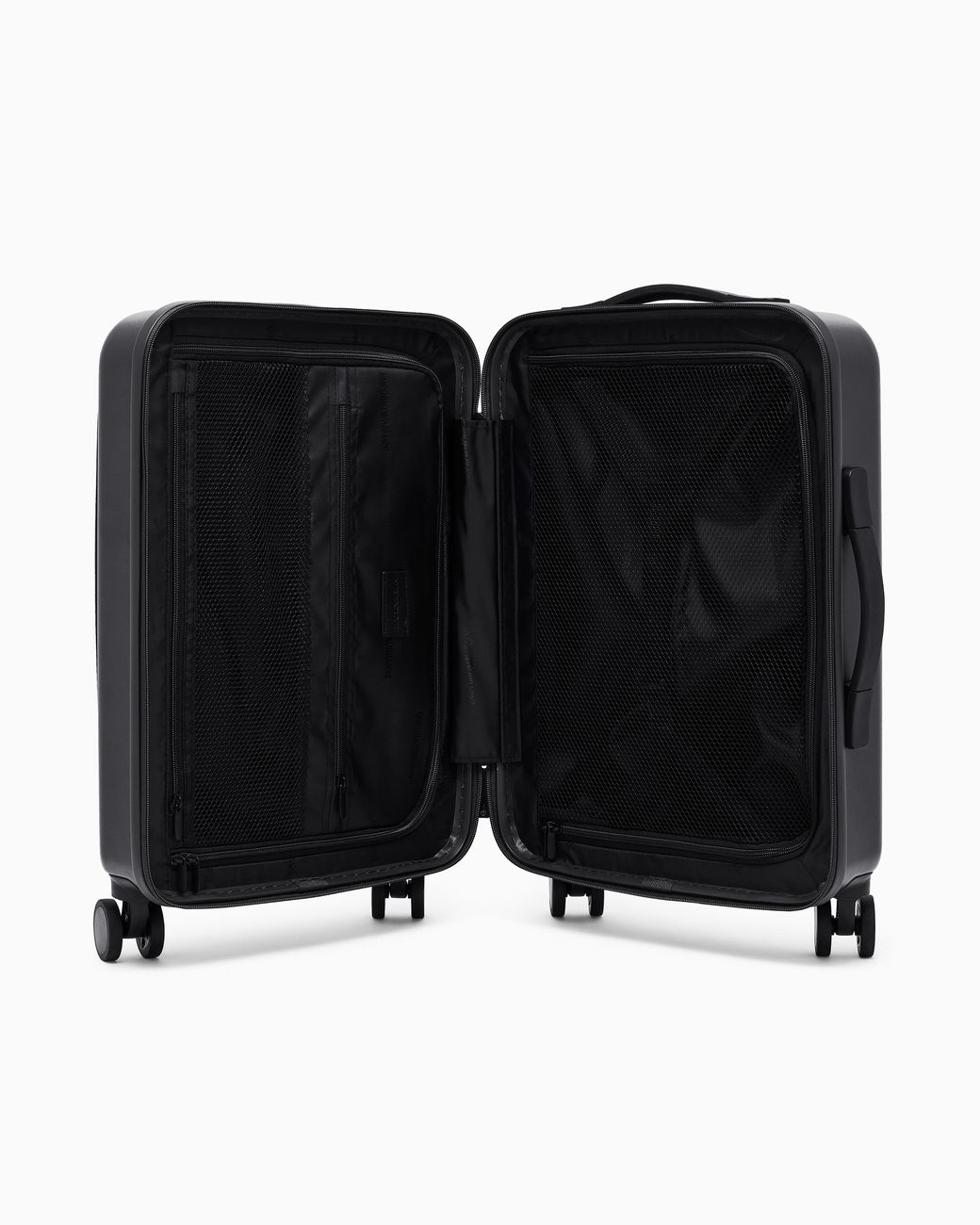 Emporio Armani Blue Abs Carry-On Case With Saffiano Detail And Eagle Plate for men