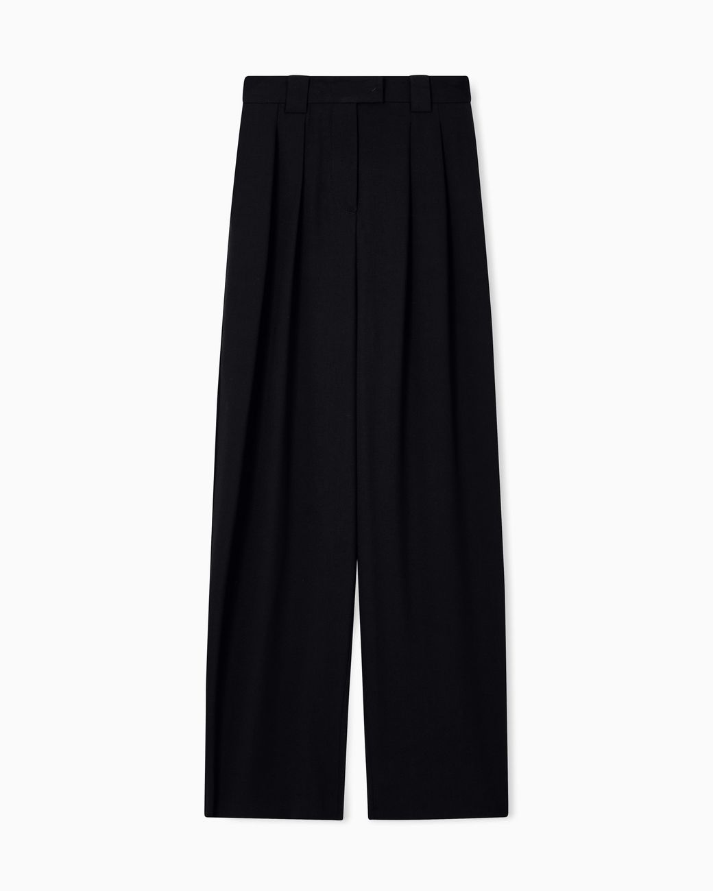 Emporio Armani Black Pleated Trousers
