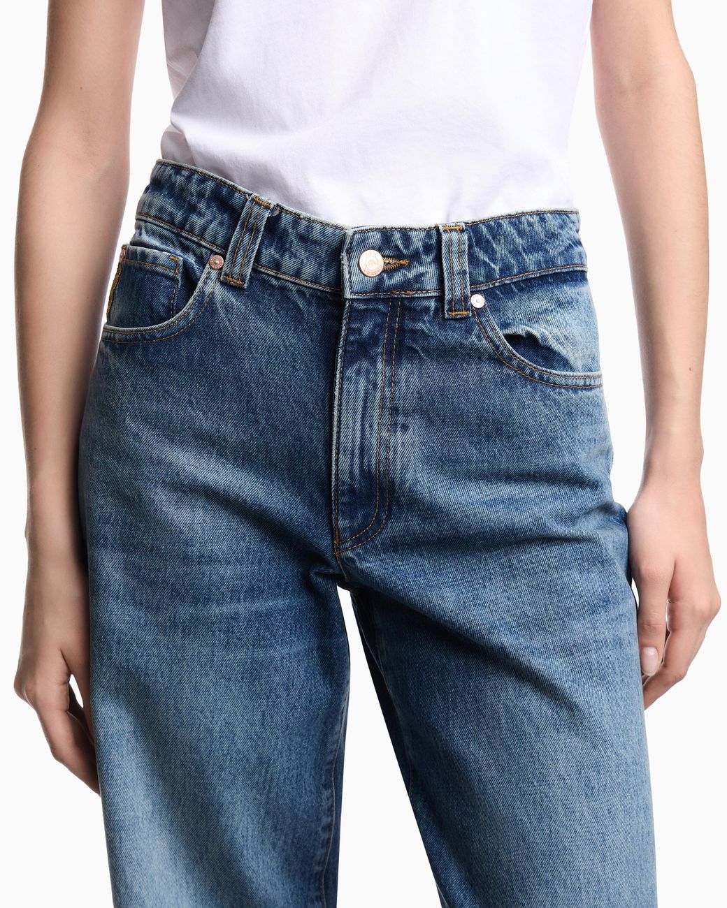 Emporio Armani Blue Armani Jeans J4J Straight-Fit Denim Jeans