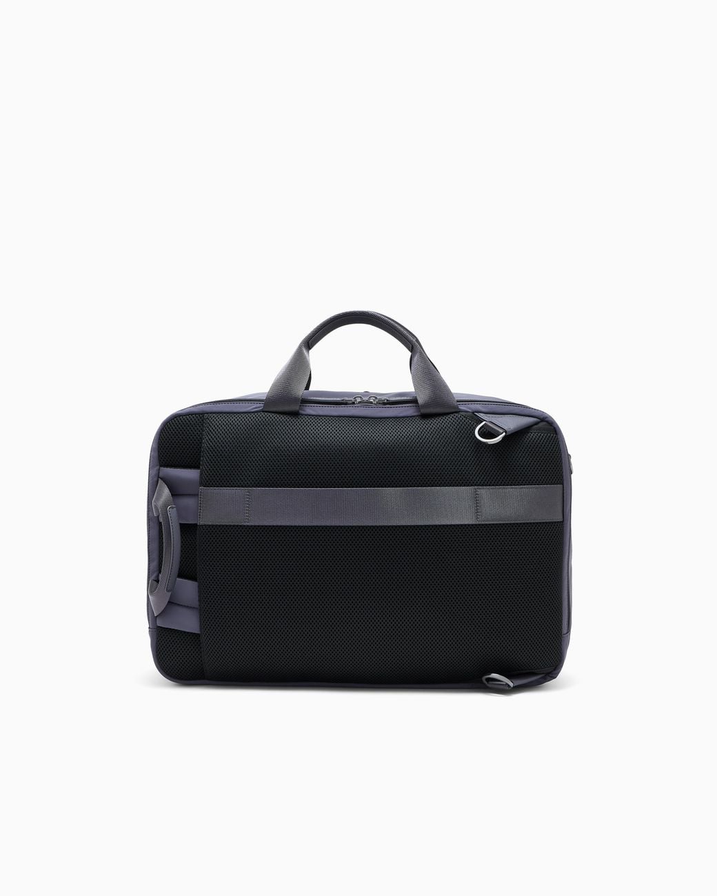 Emporio Armani Blue Backpack With Breathable Mesh And Bonded Leather Details for men