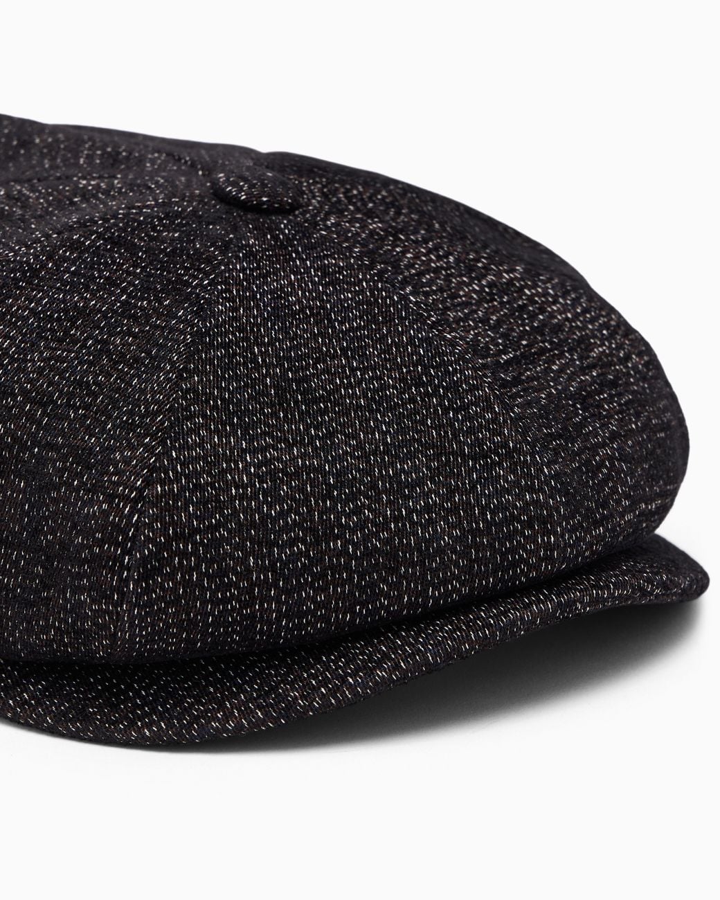 Emporio Armani Black Fabric Beret With Visor for men