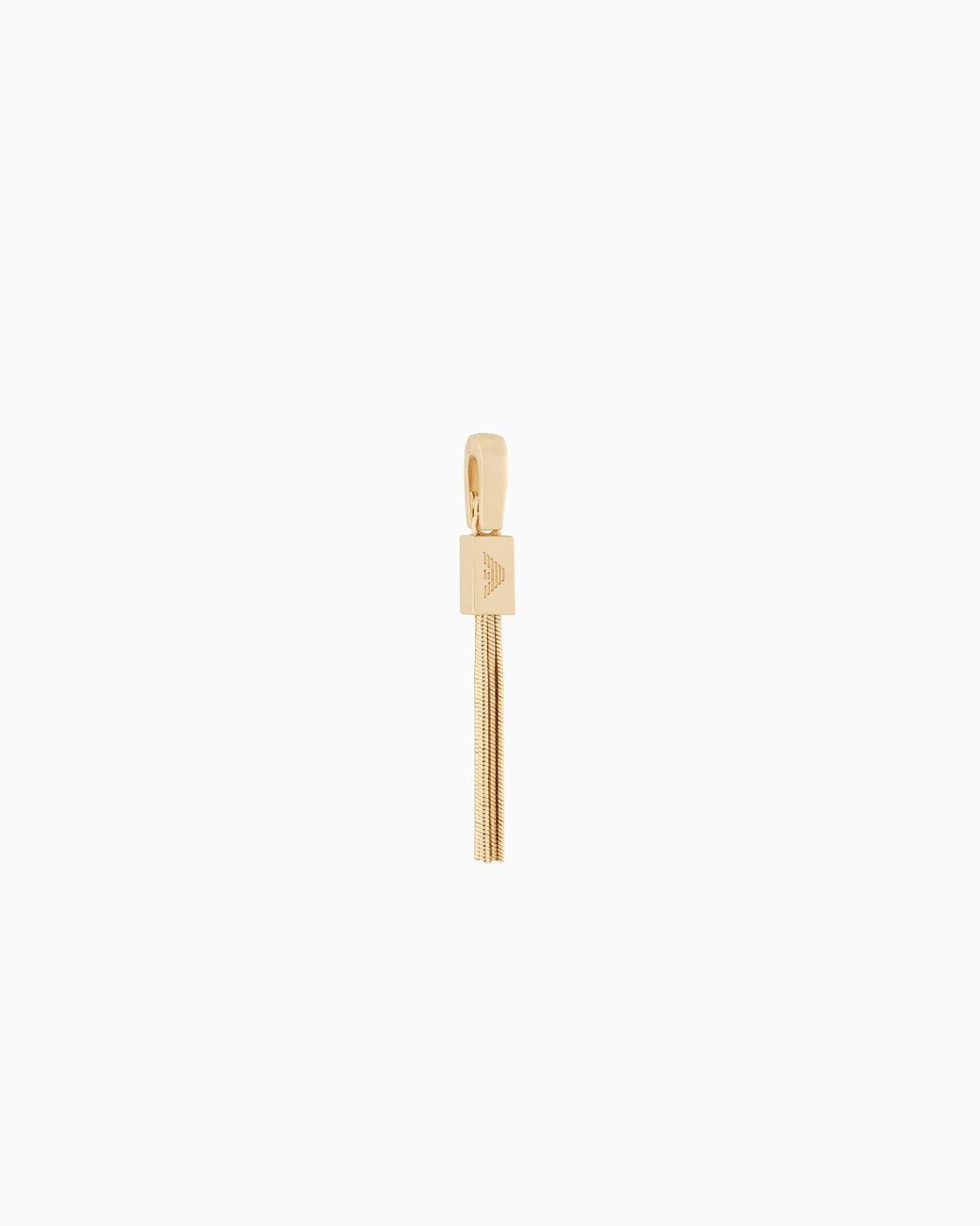 Emporio Armani White Tone Brass Charm