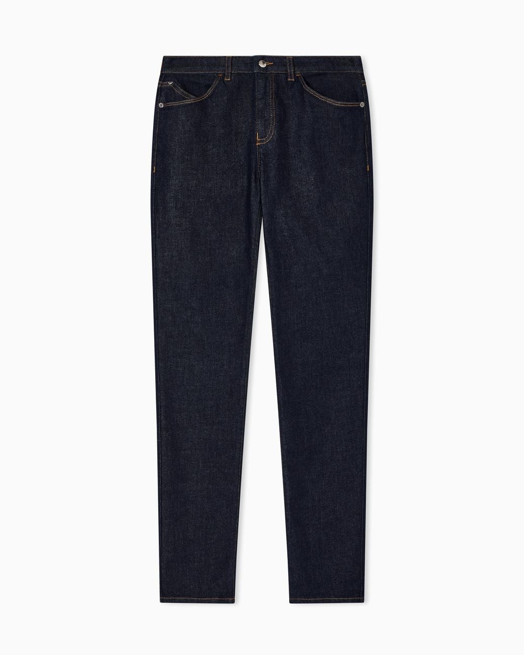 Emporio Armani Blue Stretch Jeans Essential With Five Pockets And A Skinny Leg