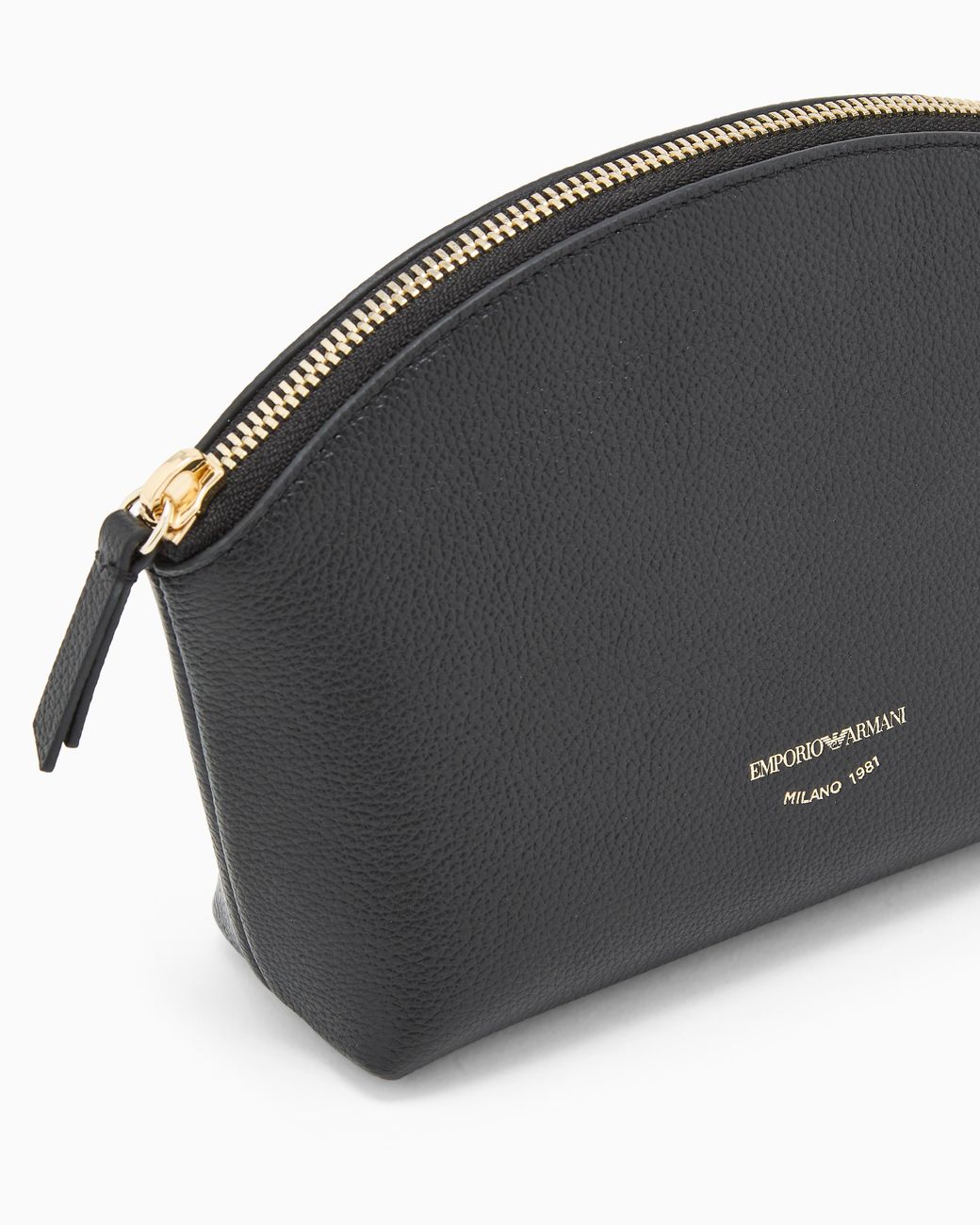 Neceser De Piel Con Estampado De Ciervo Emporio Armani de color Black