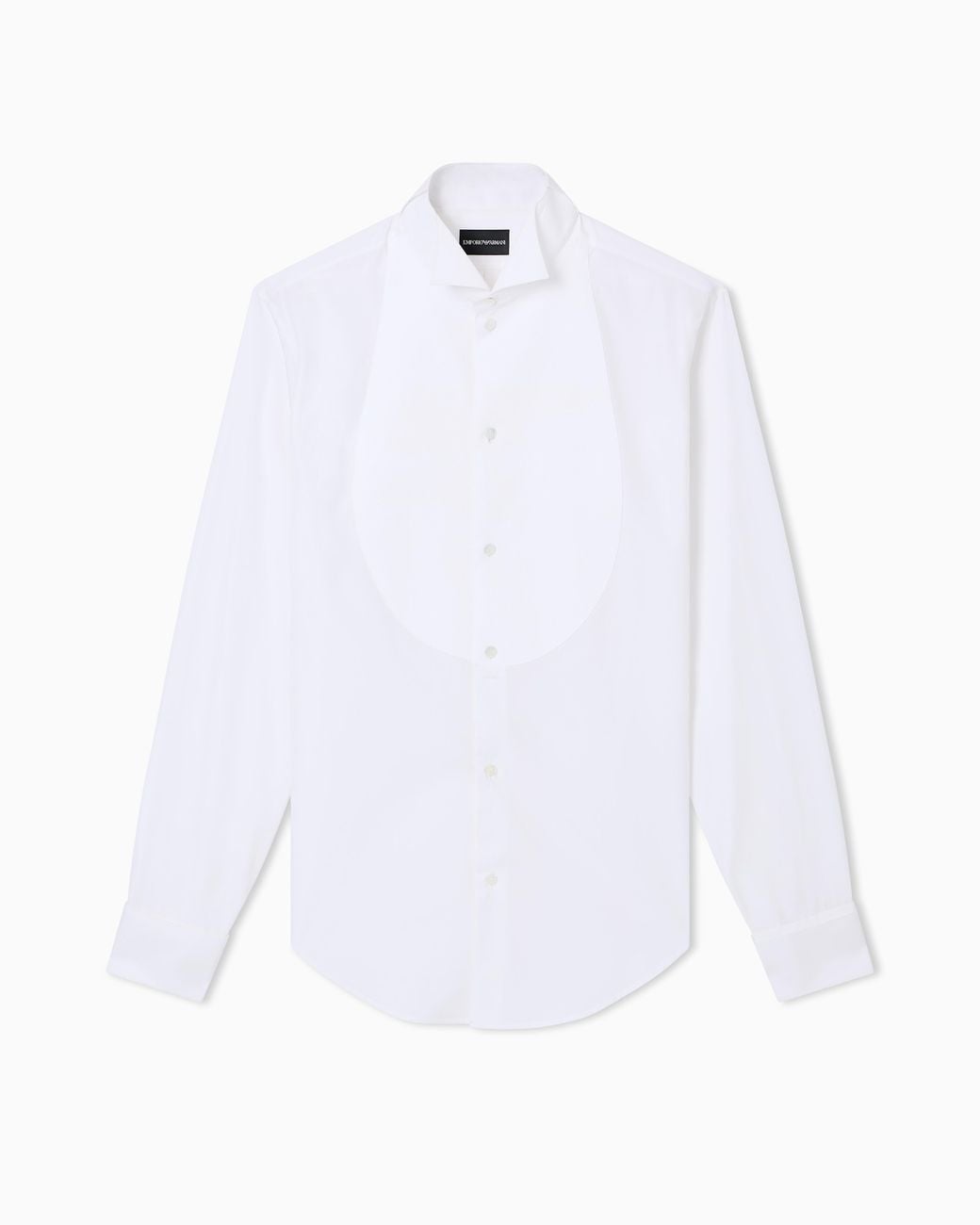 Emporio Armani White Tuxedo Shirt With Plastron for men