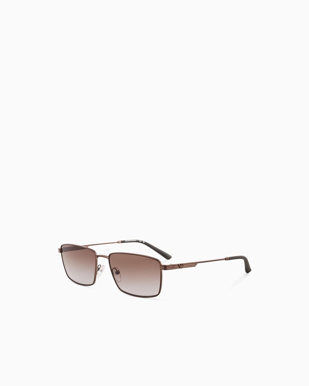 Emporio Armani White Rectangular Sunglasses for men