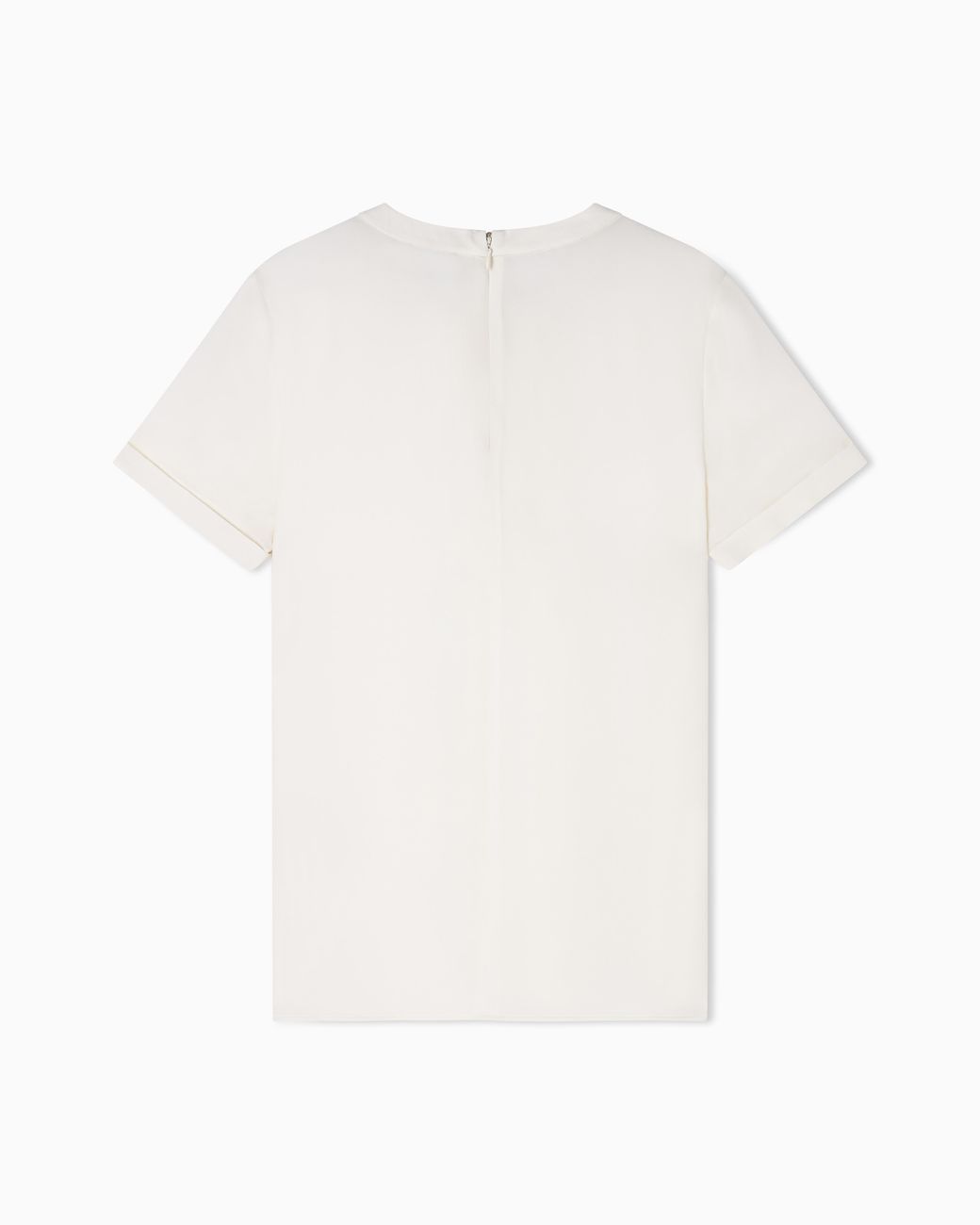 Emporio Armani White Icon Pleated Blouse