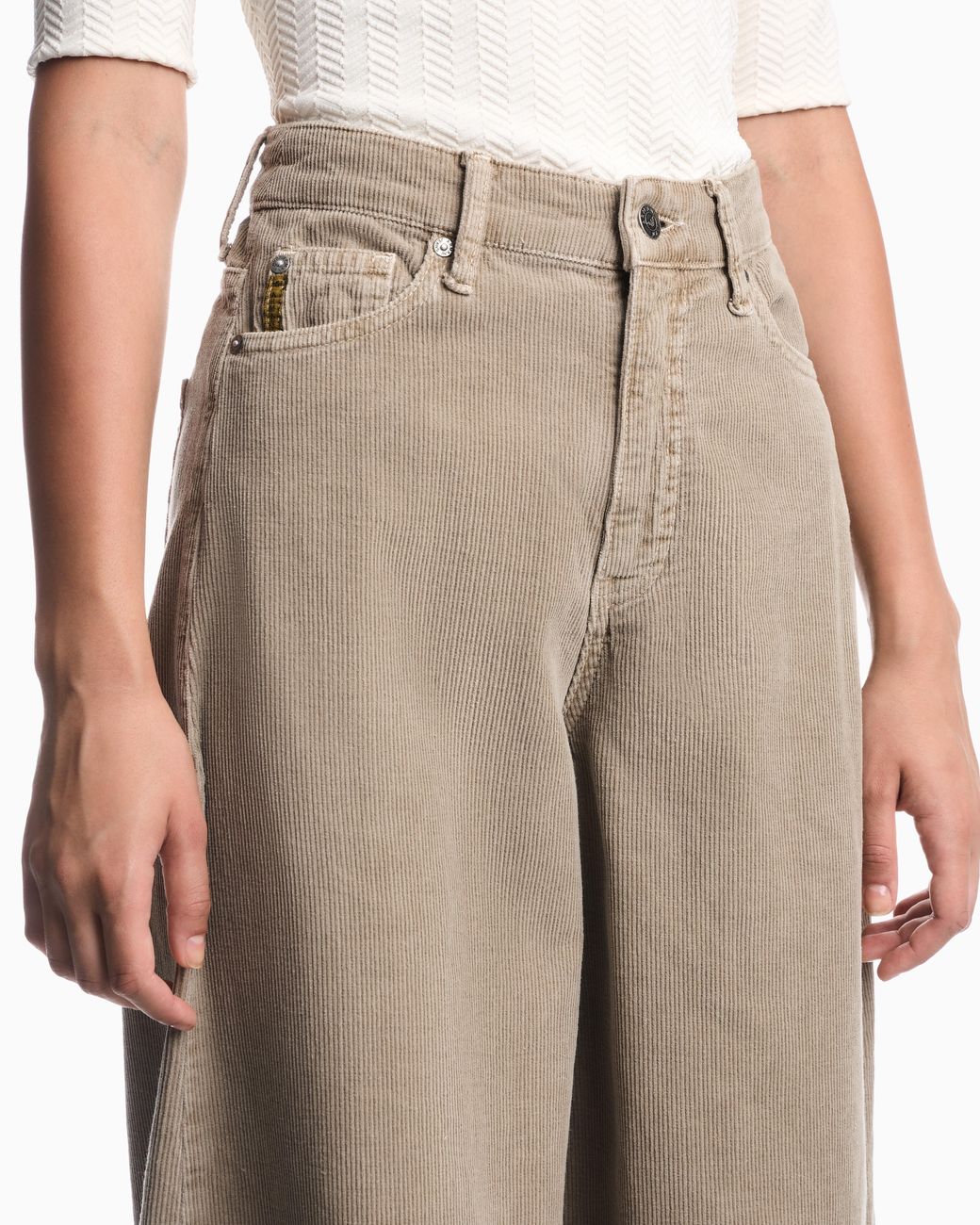 Emporio Armani Natural J3J Five-Pocket Corduroy Pants Armani Jeans