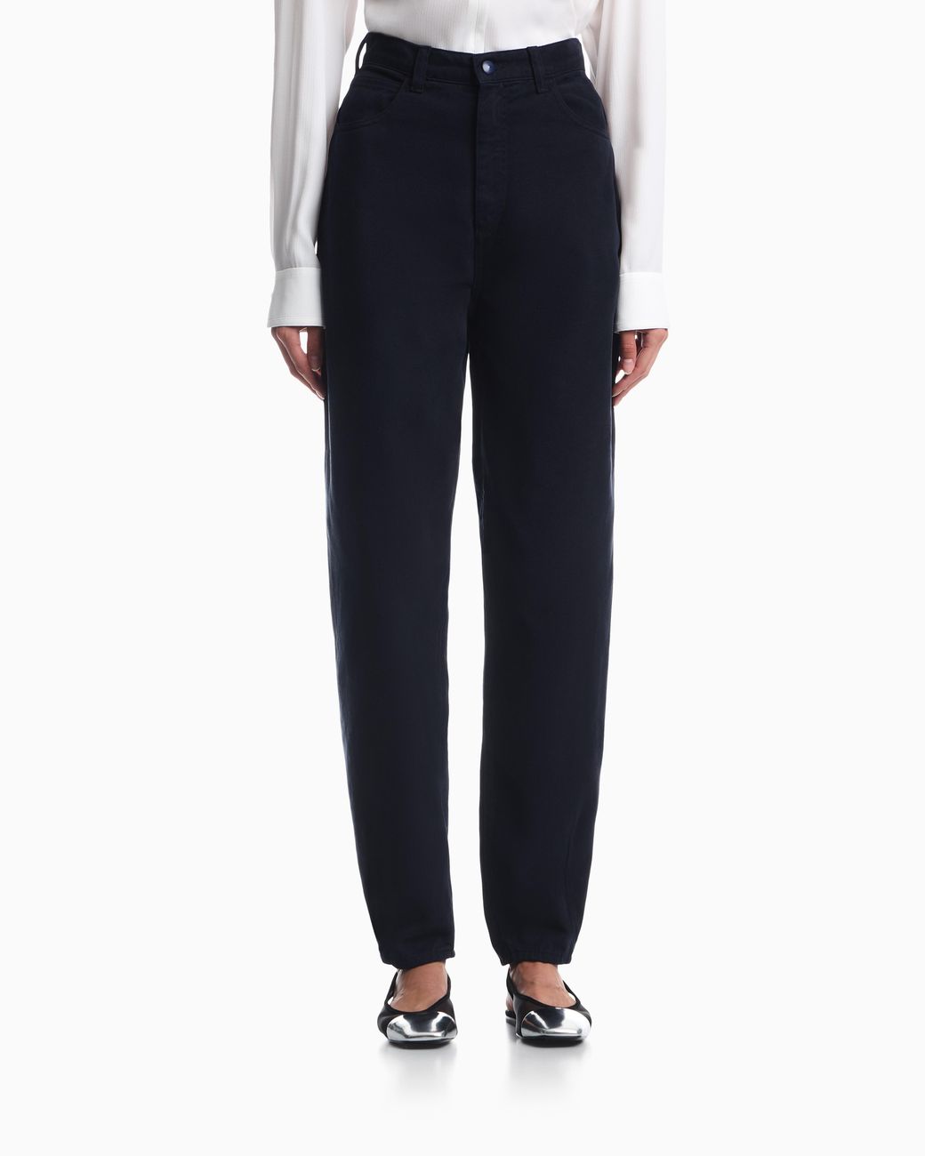 Emporio Armani Blue J7I Jeans Oval Leg Garment-Dyed Signature Capsule