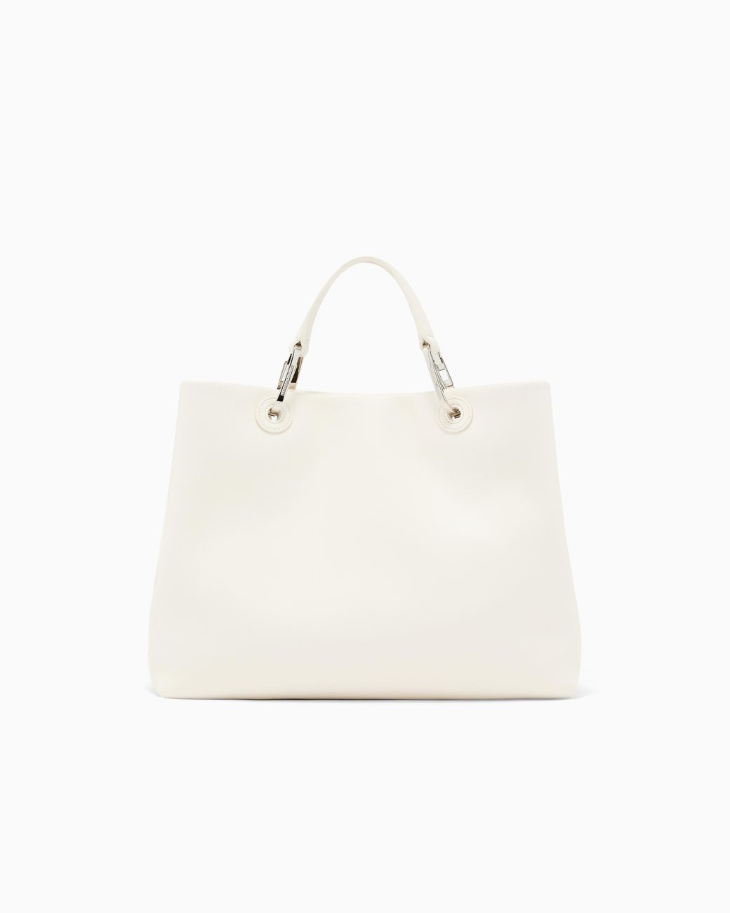 Emporio Armani White Shopper Bag