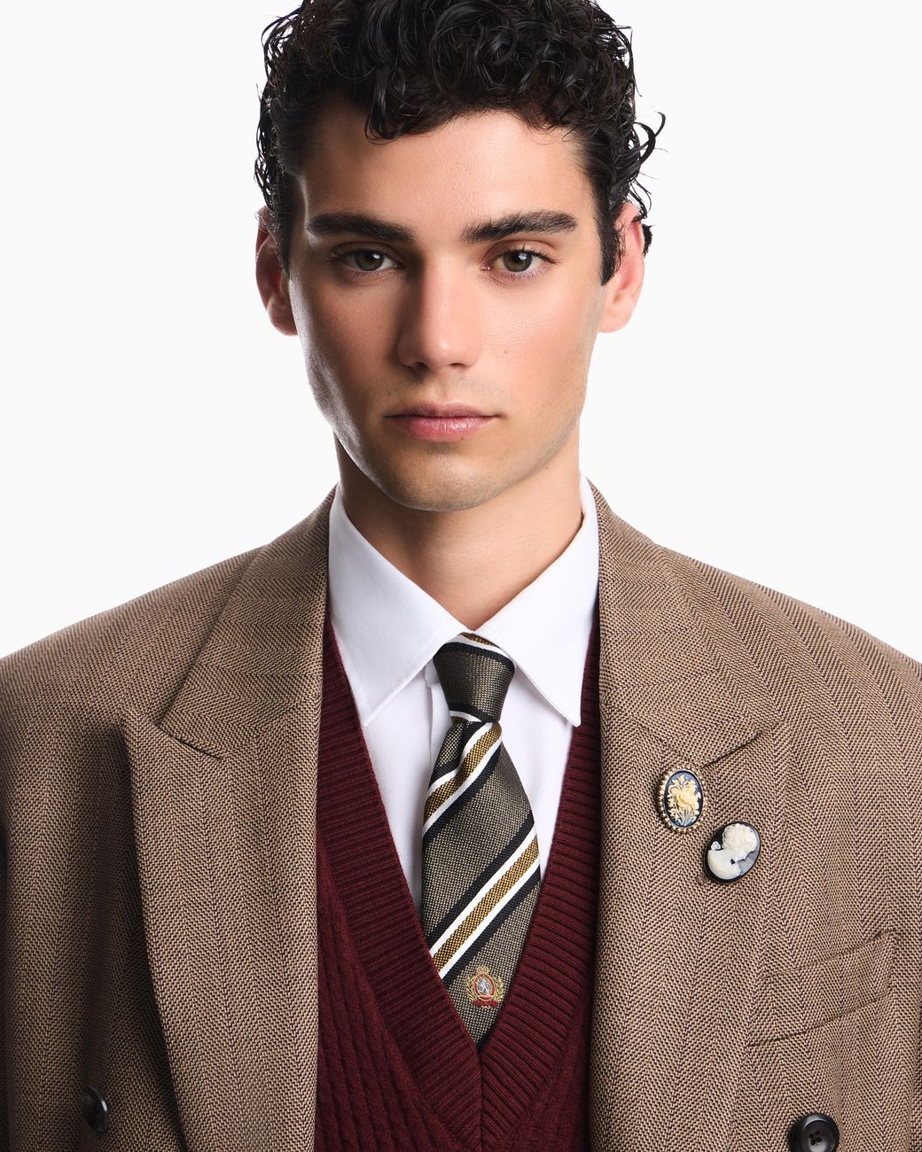Emporio Armani White Tie for men