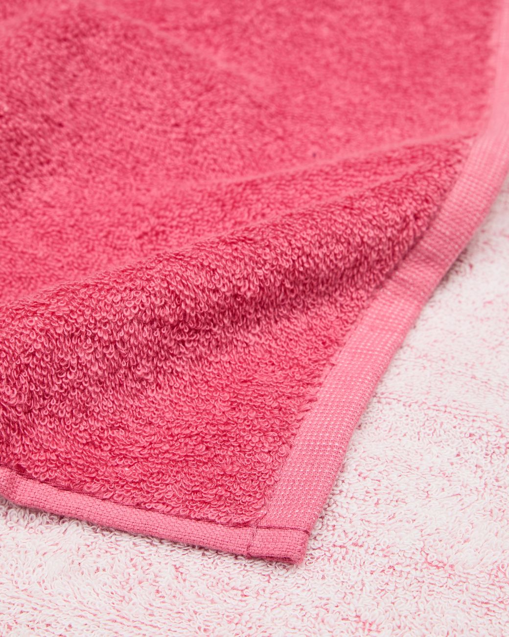 Emporio Armani Pink Essential Terry Beach Towel With Logo