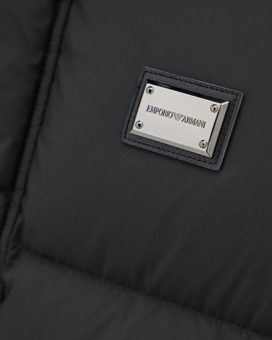 Emporio Armani Gray Down Jacket for men