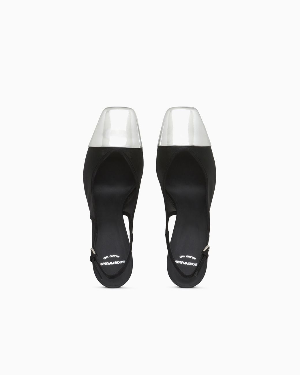 Emporio Armani White Slingback Heels