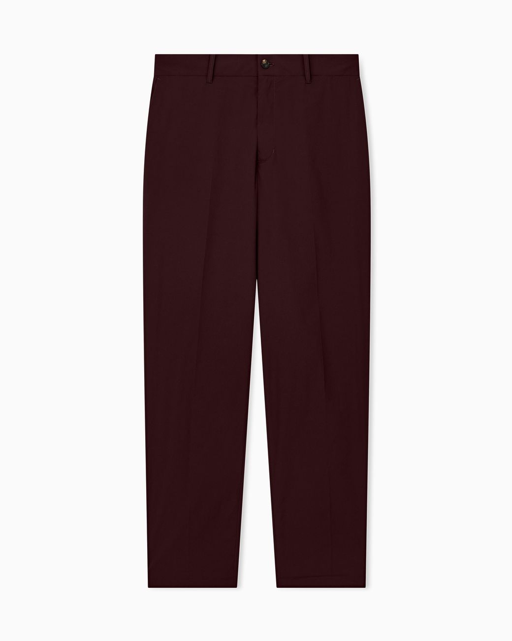 Emporio Armani Purple Trousers With Regular Fit Flat Front And Belt Loops for men