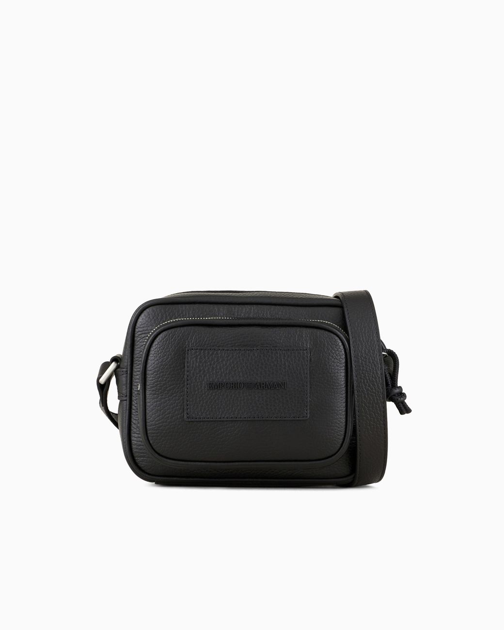 Emporio Armani Black Shoulder Strap Camera Case Essential for men
