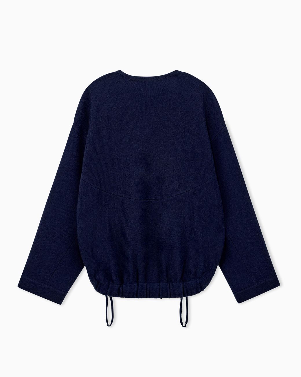 Emporio Armani Blue Shaved Virgin Wool Sweater Travel Essential