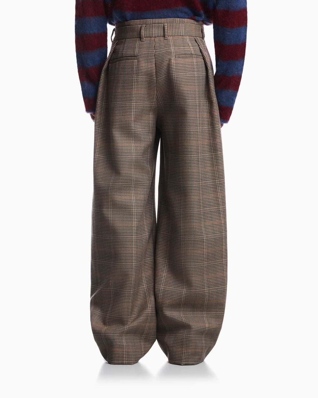 Emporio Armani Gray Wide-Leg Trousers for men