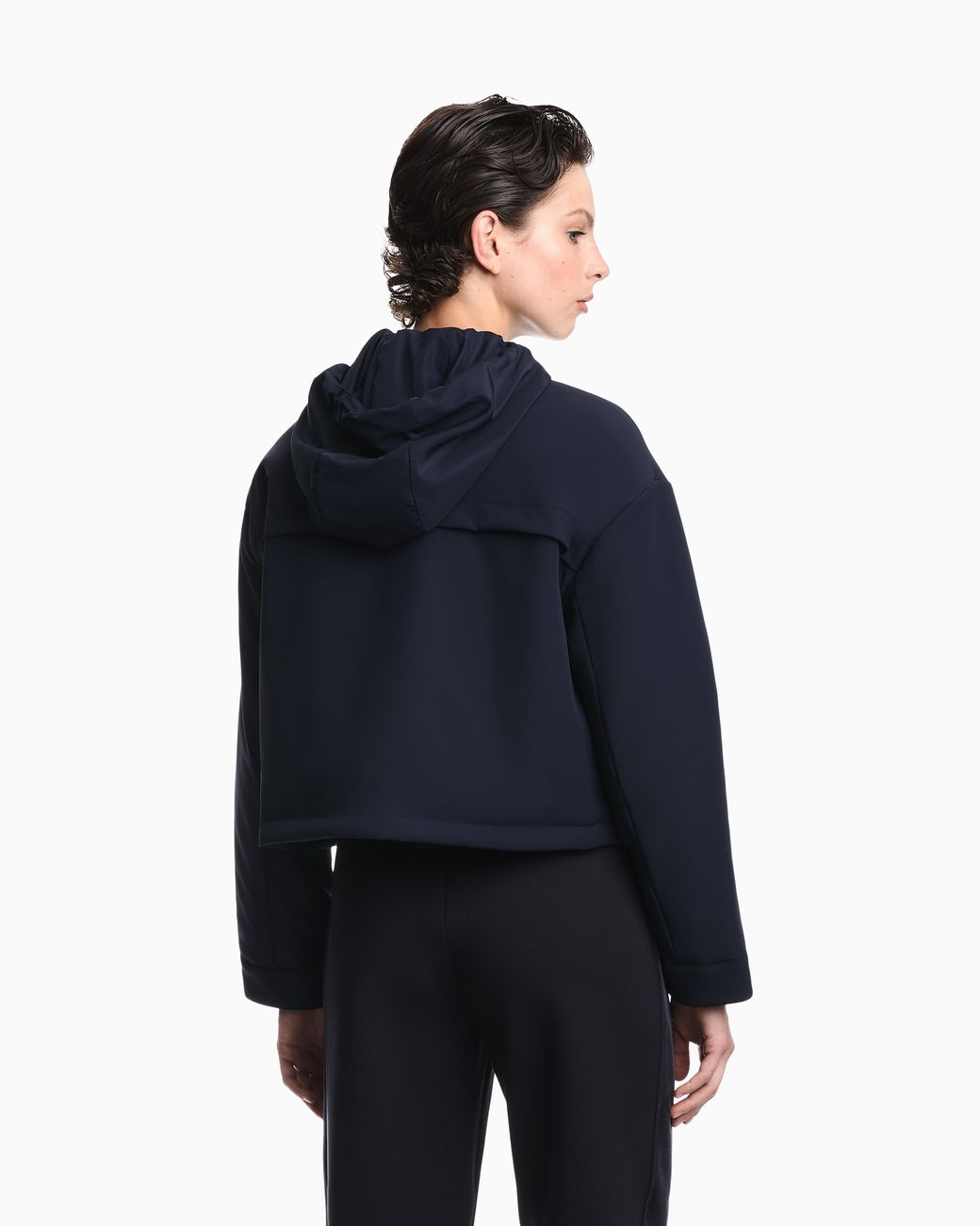 Emporio Armani Blue 2-In-1 Nylon Bistretch Travel Essential Jacket