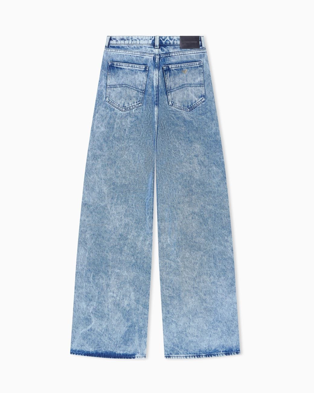 Emporio Armani Blue Relaxed Fit Five-Pocket Pants