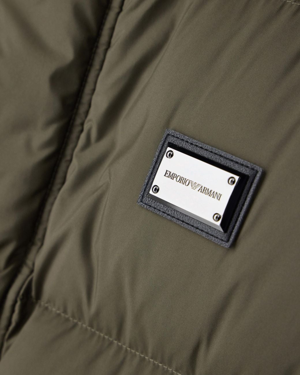 Emporio Armani Green Down Jacket for men