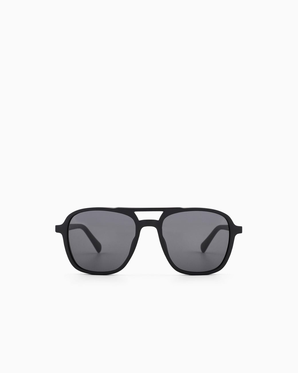 Emporio Armani Black Pilot-Shape Sunglasses for men