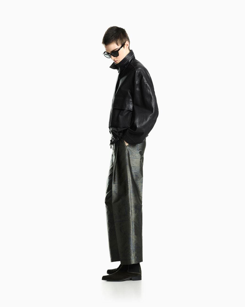 Emporio Armani Blue Overfit Blouson