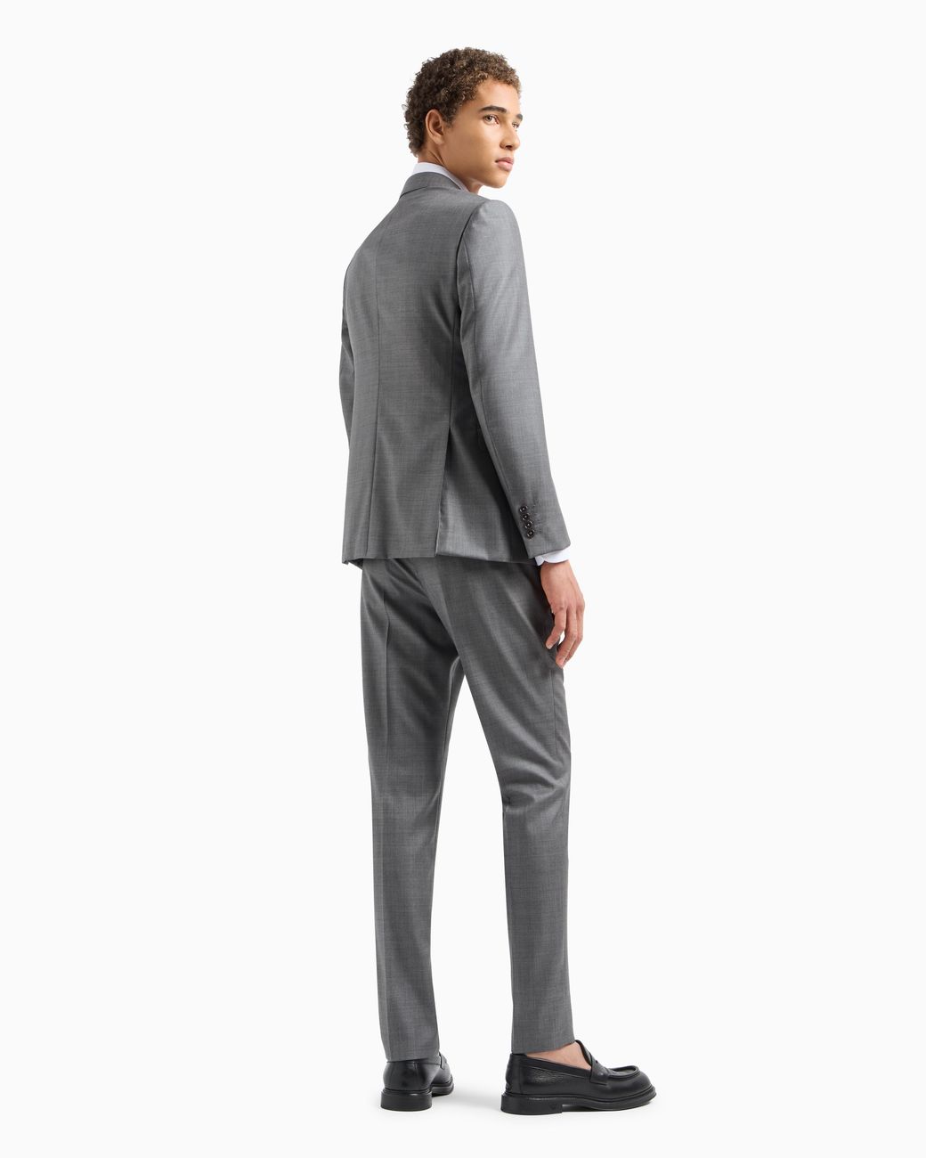 Emporio Armani Gray Single Breasted Suit for men