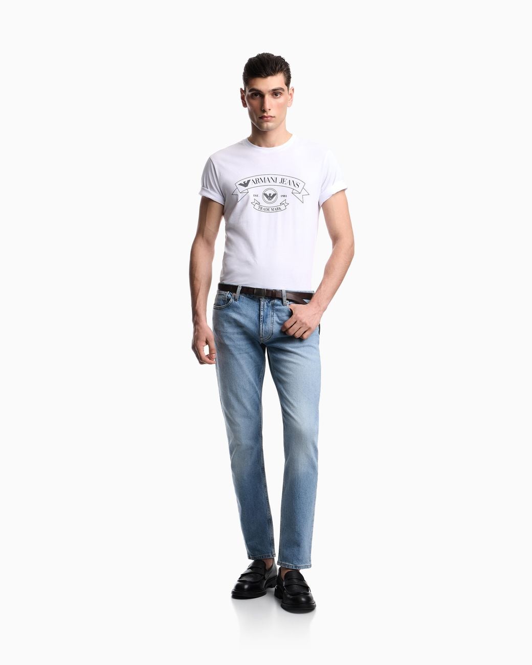 Emporio Armani Blue Armani Jeans J06 Slim Fit Denim Jeans for men