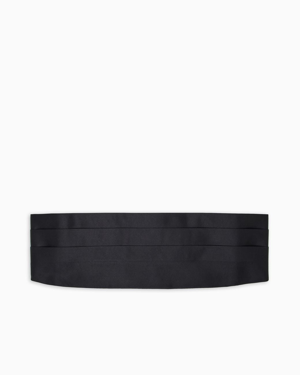 Emporio Armani Black Pure Silk Tuxedo Band for men